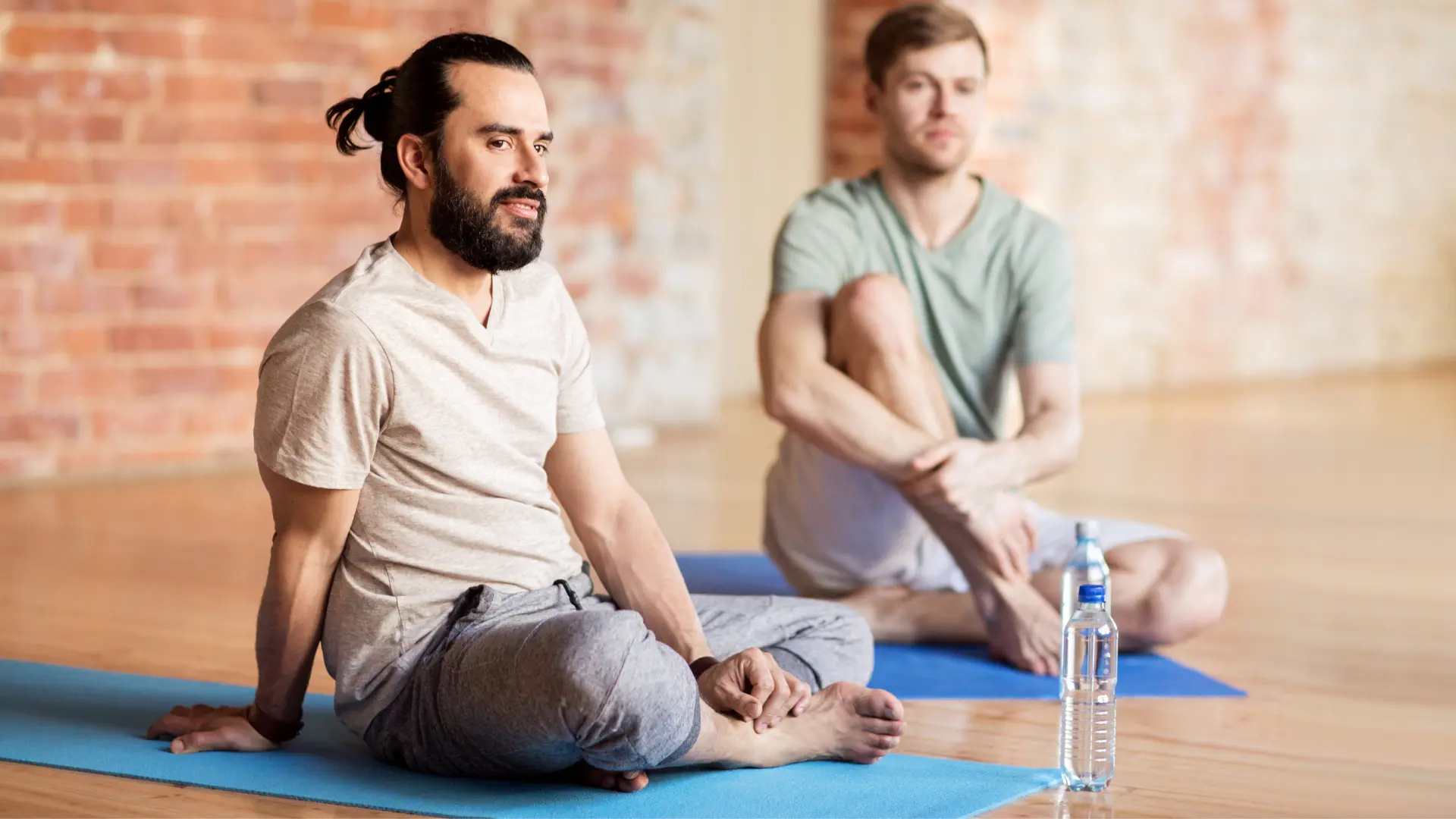 Personne se reposant après l'entraînement